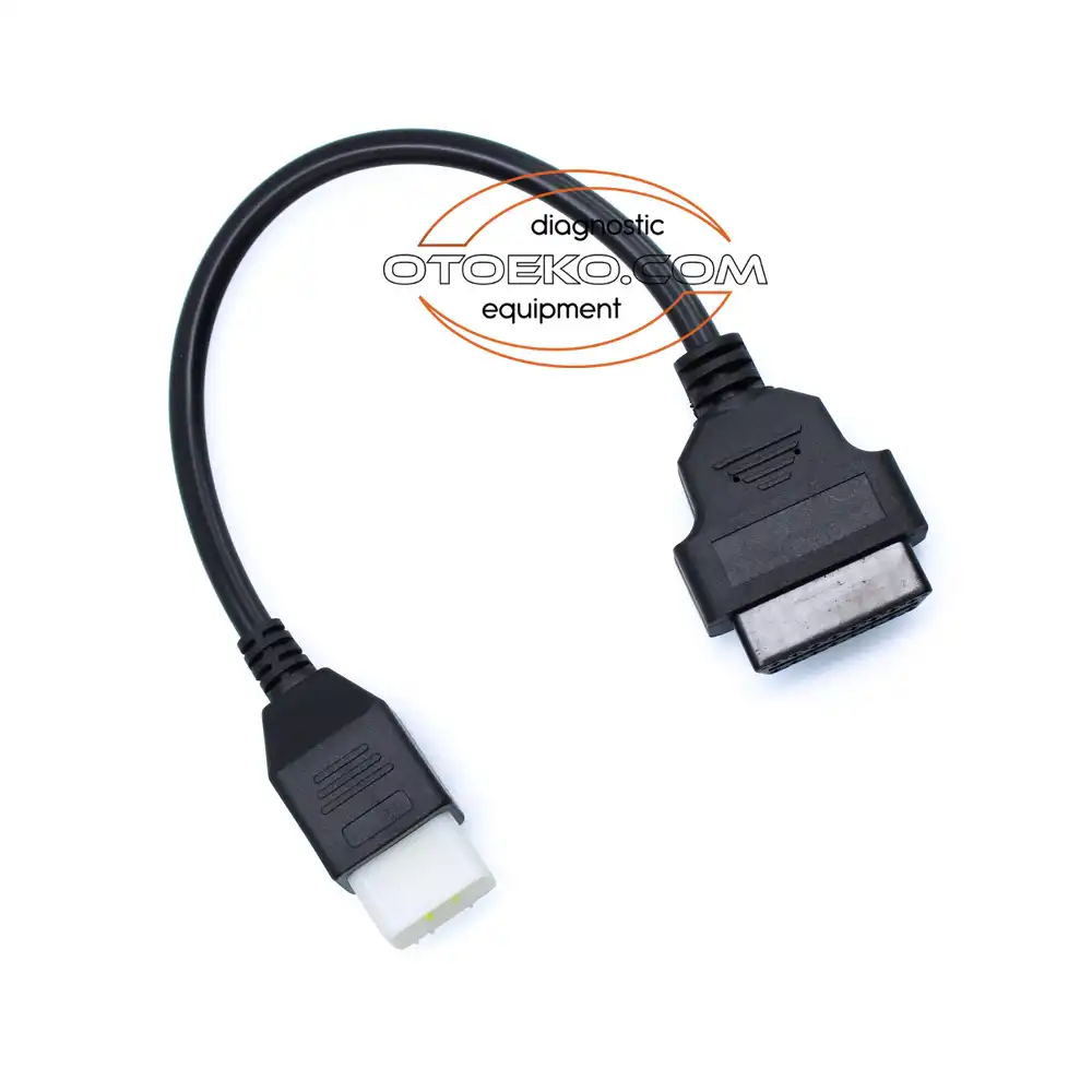 Benelli 6-Pin Euro 4 / Euro 5 to 16-Pin OBD2 Motorcycle Diagnostic Adapter Cable - 1